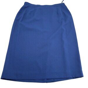 Navy Blue Knee-Length Skirt Size 12